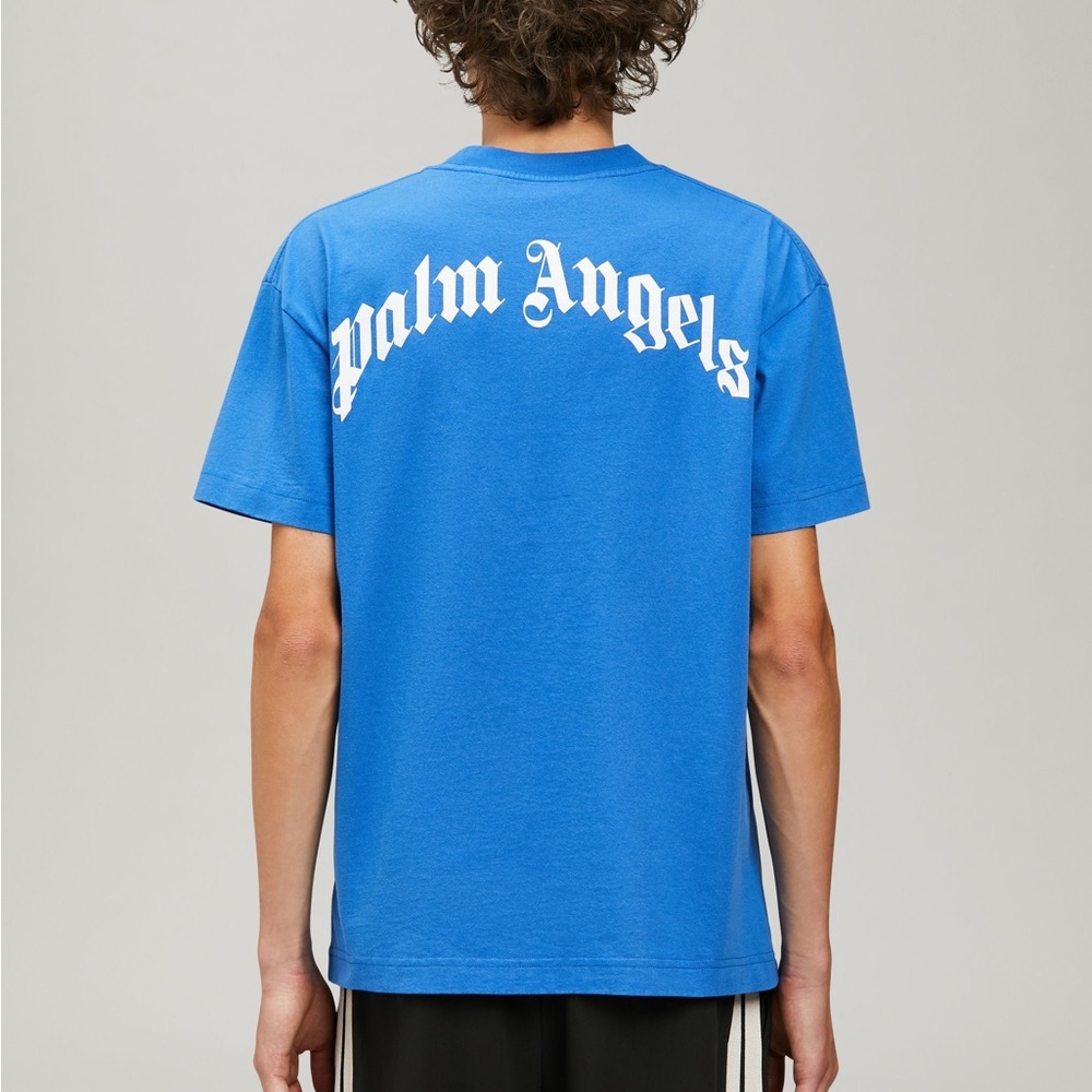 Palm Angels Shark T-Shirt in Blue NWT - Picture 5 of 10